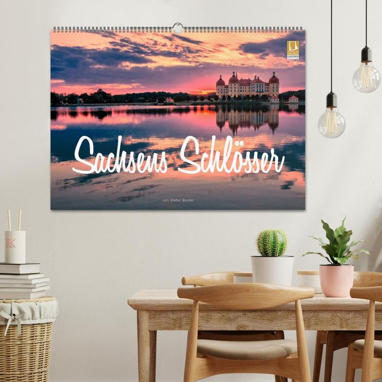 Produktbild: Sachsens Schl&ouml;sser (Wandkalender 2026 DIN A2 quer), CALVENDO Monatskalender