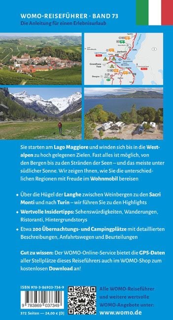 Produktbild: Entdeckertouren mit dem Wohnmobil Piemont und Aostatal