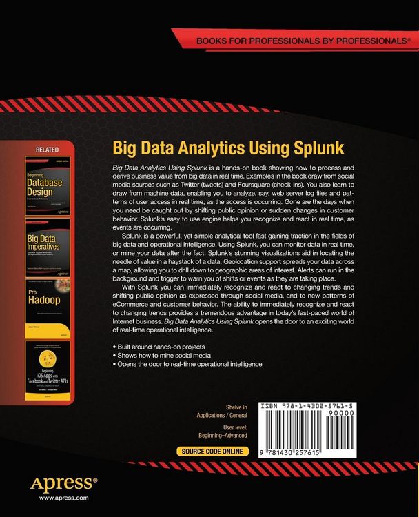 Produktbild: Big Data Analytics Using Splunk
