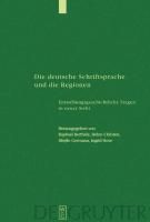 Produktbild: Die deutsche Schriftsprache und die Regionen