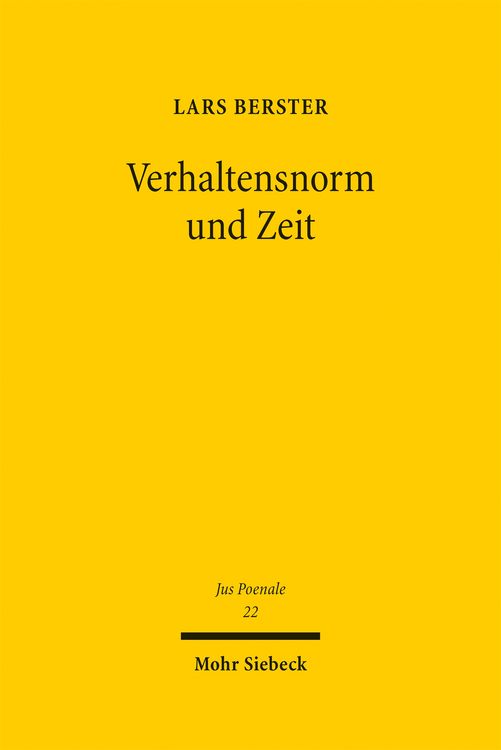 Produktbild: Berster, L: Verhaltensnorm und Zeit