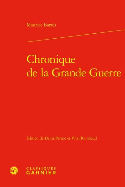 Produktbild: Chronique de la Grande Guerre