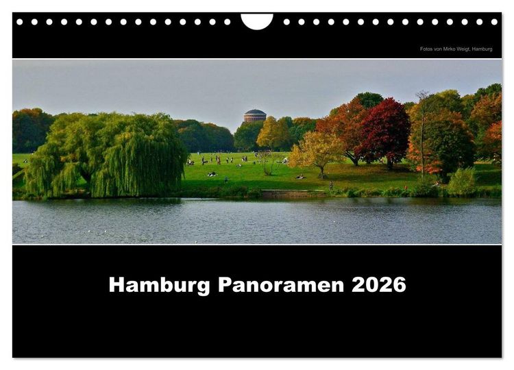 Produktbild: Hamburg Panoramen 2026 (Wandkalender 2026 DIN A4 quer), CALVENDO Monatskalender