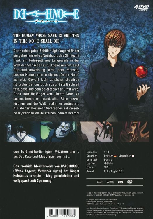 Produktbild: Death Note Box 1 [4 DVDs]