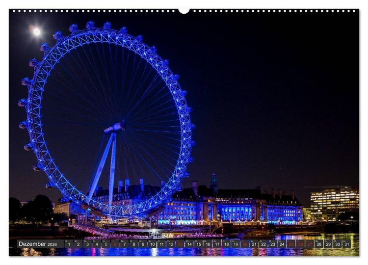 Produktbild: London Light (Wandkalender 2026 DIN A2 quer), CALVENDO Monatskalender