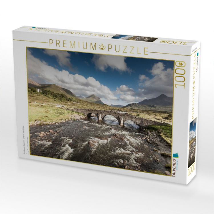 Produktbild: CALVENDO Puzzle Br&uuml;cke von Sligachan Carbost Isle of Skye | 1000 Teile Lege-Gr&ouml;&szlig;e 64x48cm Foto-Puzzle f&uuml;r gl&uuml;ckliche Stunden