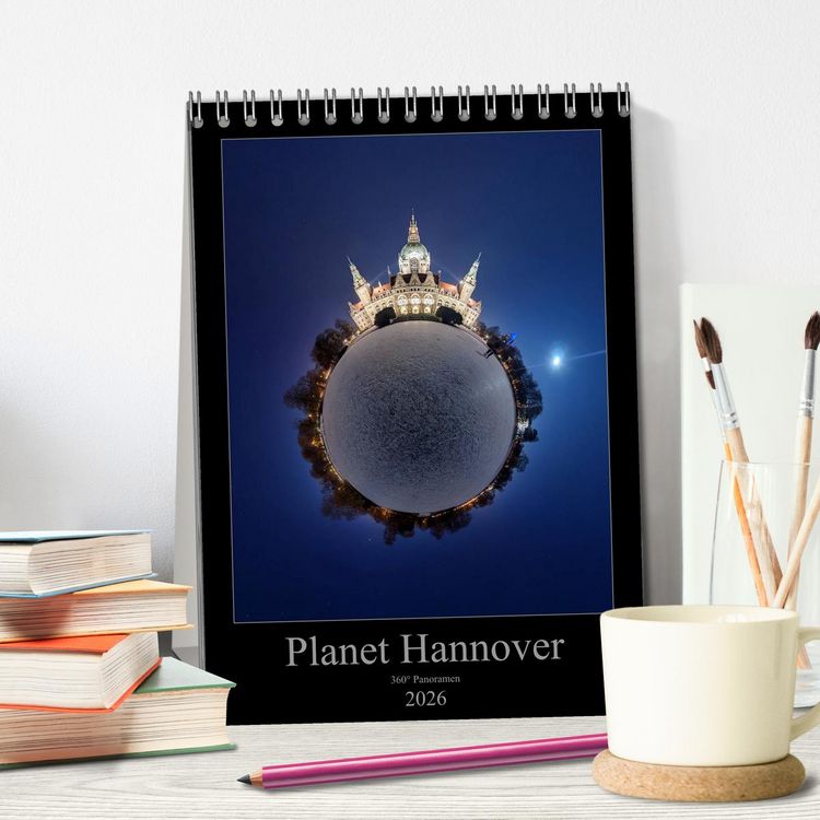 Produktbild: Planet Hannover (Tischkalender 2026 DIN A5 hoch), CALVENDO Monatskalender