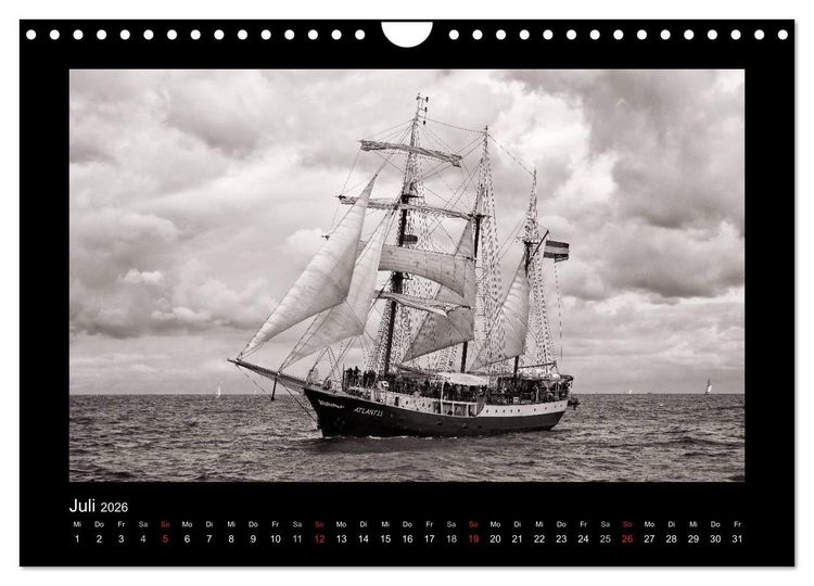 Produktbild: Segelschiffe auf der Ostsee (Wandkalender 2026 DIN A4 quer), CALVENDO Monatskalender