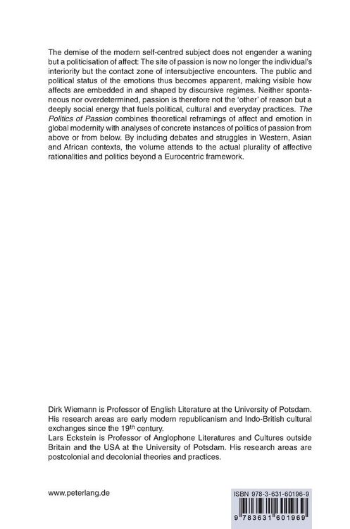 Produktbild: The Politics of Passion