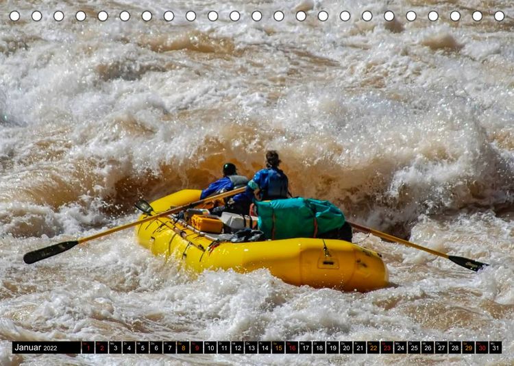 Produktbild: Abenteuer pur - Rafting (Tischkalender 2022 DIN A5 quer)
