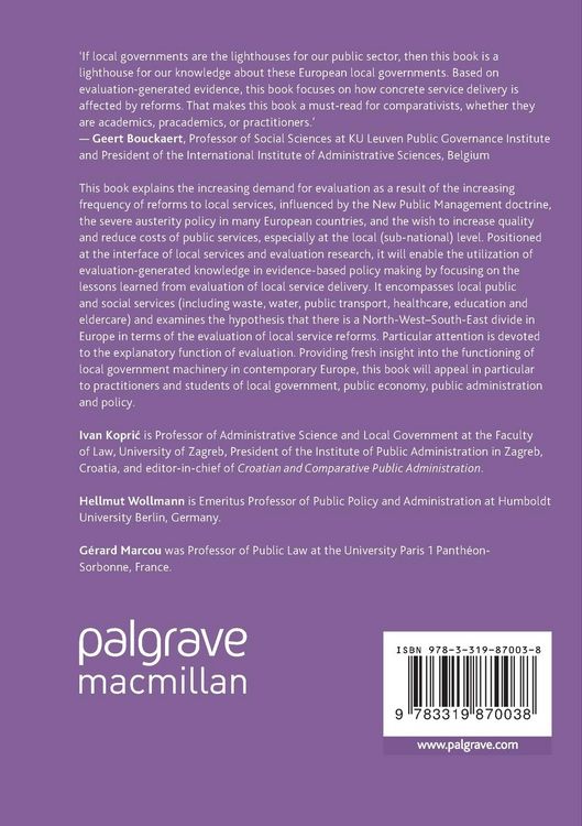 Produktbild: Evaluating Reforms of Local Public and Social Services in Europe