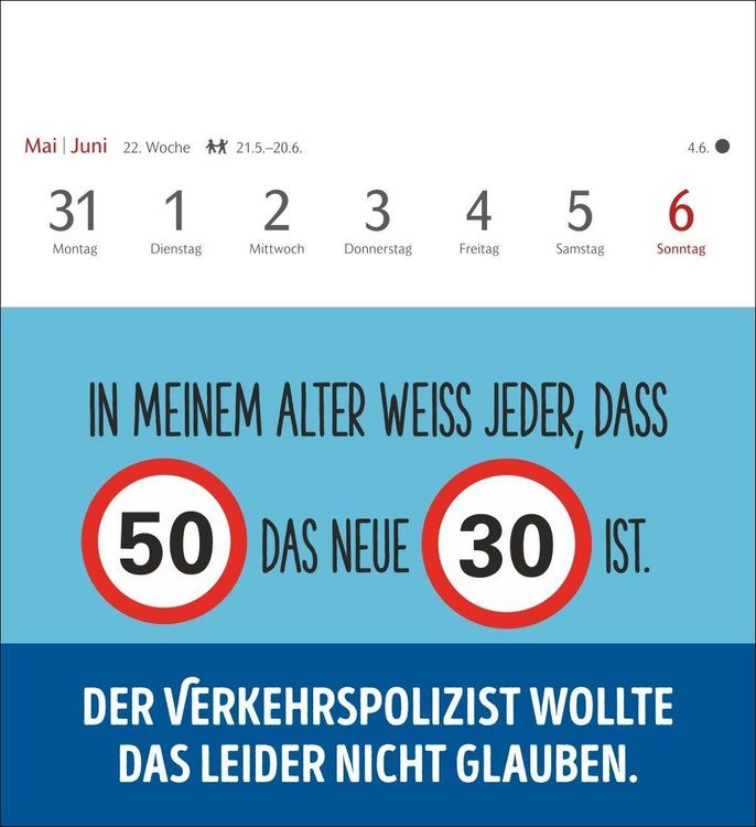 Produktbild: Der fette Vogel bricht den Ast Postkartenkalender 2027 - Wochenkalender - 53 Karten mit frechen Spr&uuml;chen