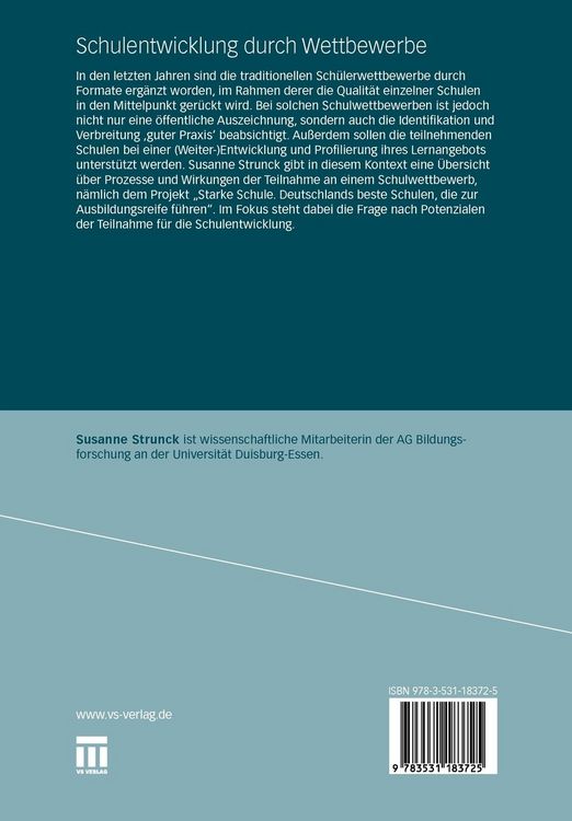 Produktbild: Schulentwicklung durch Wettbewerbe
