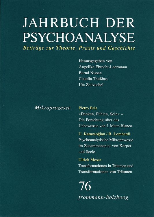 Produktbild: Jahrbuch der Psychoanalyse / Band 76: Mikroprozesse