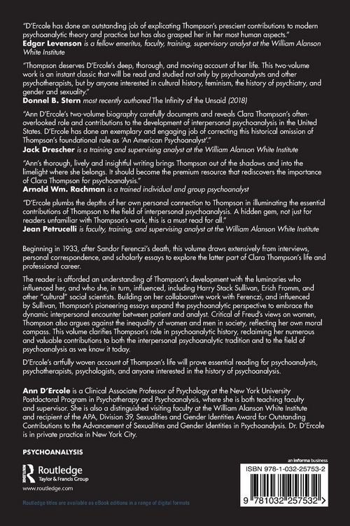 Produktbild: Clara M. Thompson's Professional Evolution and Legacy