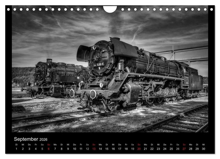 Produktbild: Dampflokomotiven (Wandkalender 2026 DIN A4 quer), CALVENDO Monatskalender
