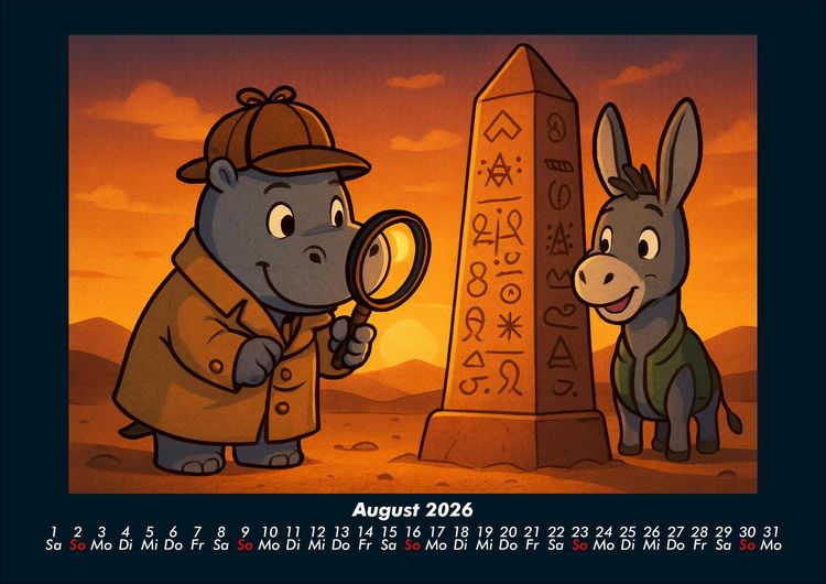 Produktbild: Sashito & Huf - Geheimnisvolle Mission 2026 Fotokalender DIN A4