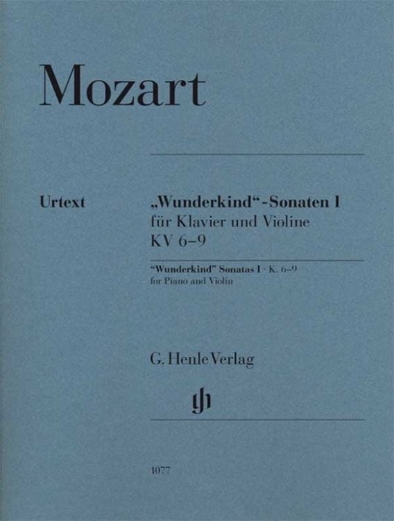 Produktbild: Wolfgang Amadeus Mozart - "Wunderkind"-Sonaten Band I für Klavier und Violine KV 6-9