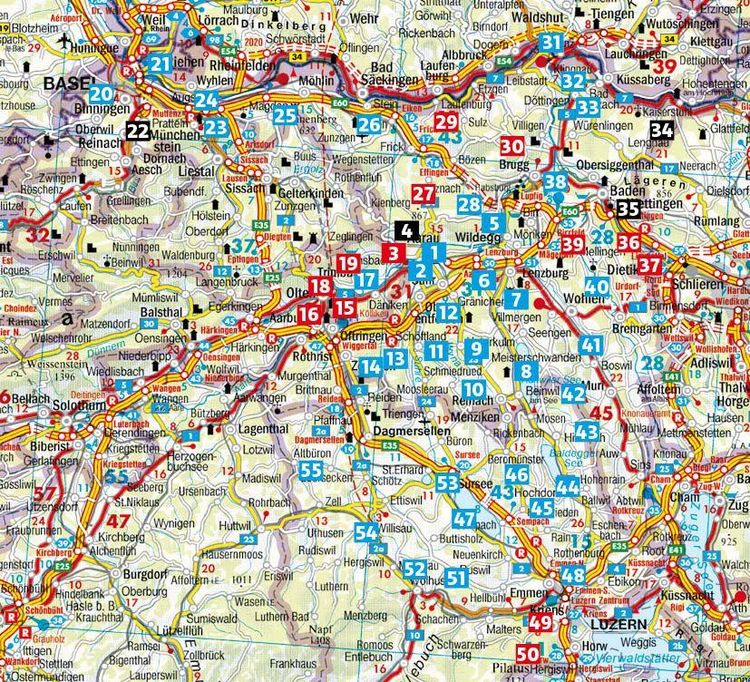 Produktbild: ROTHER Wanderf&uuml;hrer Aargau
