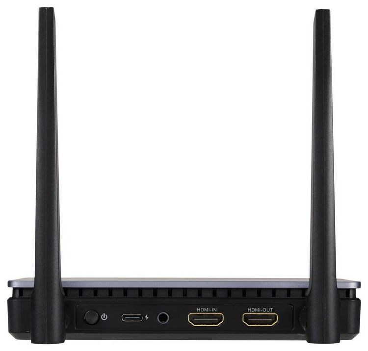 Produktbild: SpeaKa Professional SP-TR-500 Drahtloses Full HD Pr&auml;sentationssystem 30 m 5 GHz, 2.4 GHz 1920 x 1080 Pixel Sichere Funk&uuml;bertragung