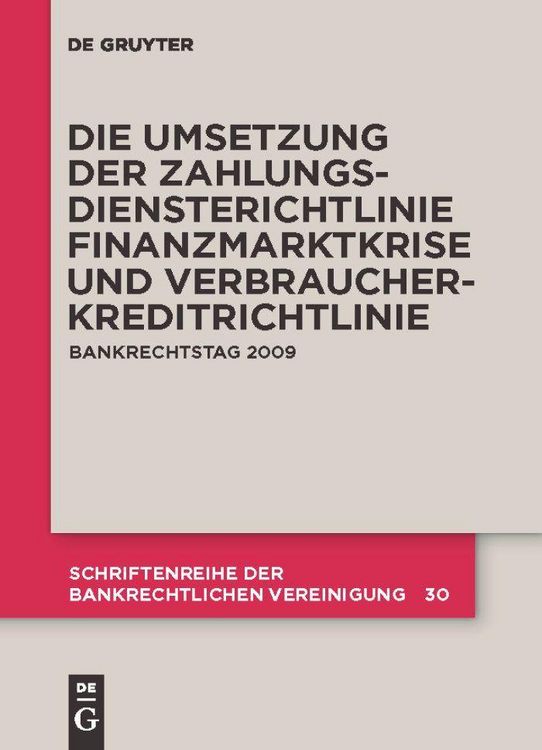 Produktbild: Die zivilrechtliche Umsetzung der Zahlungsdiensterichtlinie