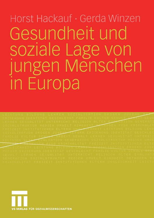 Produktbild: Gesundheit und soziale Lage von jungen Menschen in Europa
