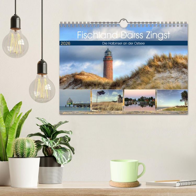 Produktbild: Fischland Dar&szlig; Zingst &ndash; Die Halbinsel an der Ostsee (Wandkalender 2026 DIN A4 quer), CALVENDO Monatskalender
