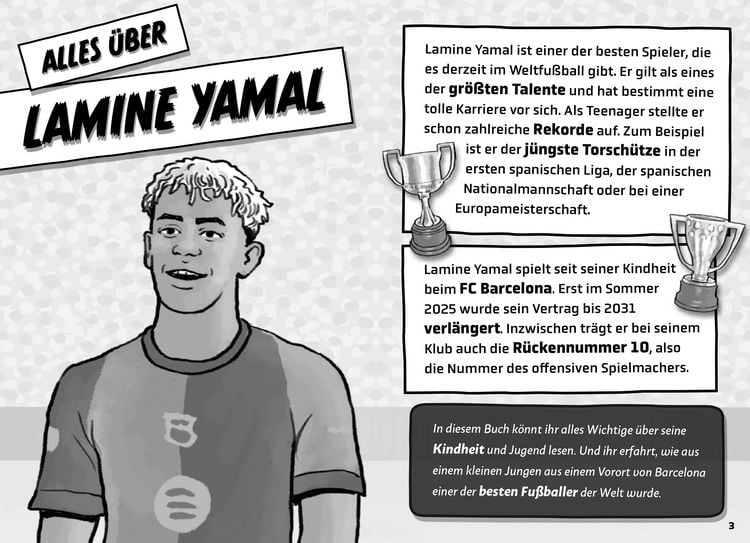 Produktbild: Mein Fu&szlig;ballheld Lamine Yamal &ndash; Seine Geschichte, seine Spiele, seine Rekorde