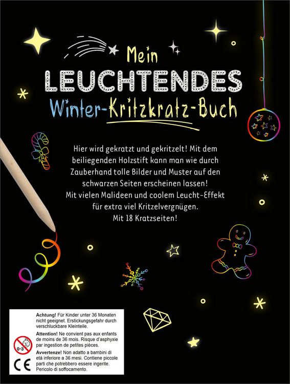 Produktbild: Mein leuchtendes Winter-Kritzkratz-Buch