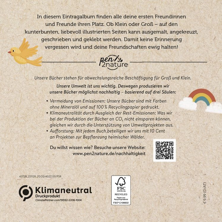 Produktbild: Mein Freundschaftsbuch. Eintragen, Malen, Erinnern - F&uuml;r Kinder ab 3 Jahren