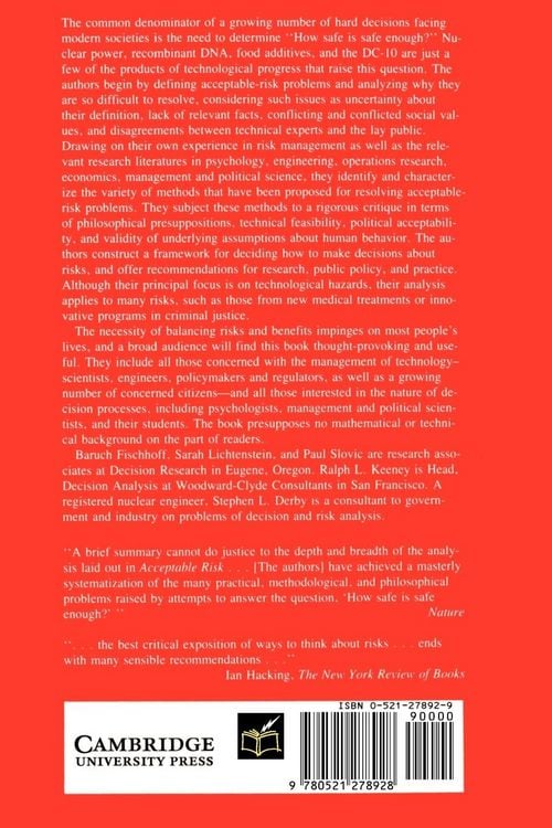 Produktbild: Acceptable Risk
