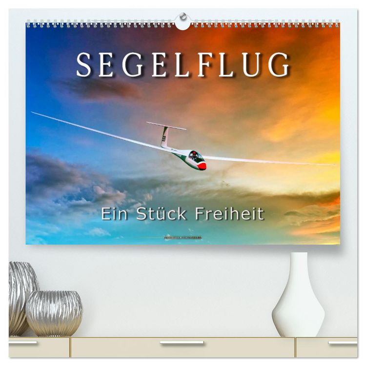 Produktbild: Segelflug, ein St&uuml;ck Freiheit (hochwertiger Premium Wandkalender 2026 DIN A2 quer), Kunstdruck in Hochglanz