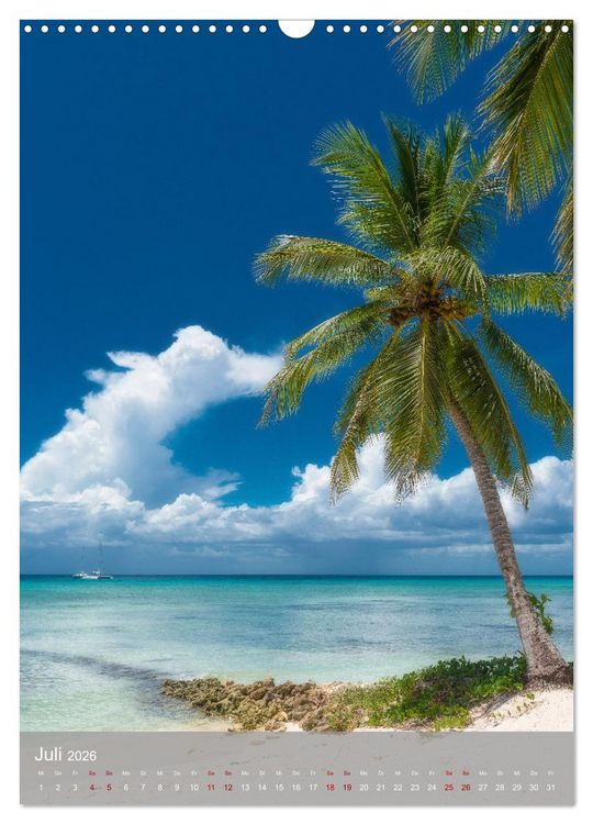 Produktbild: Karibischer Traum Isla Saona (Wandkalender 2026 DIN A3 hoch), CALVENDO Monatskalender
