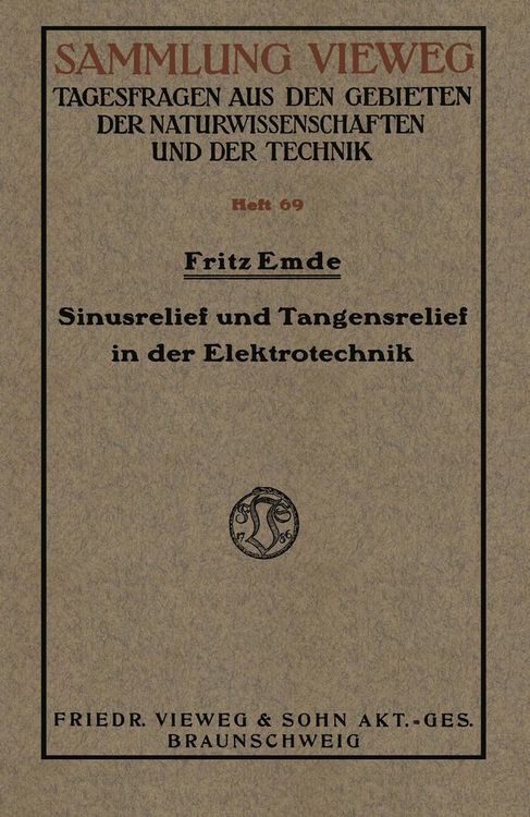 Produktbild: Sinusrelief und Tangensrelief in der Elektrotechnik