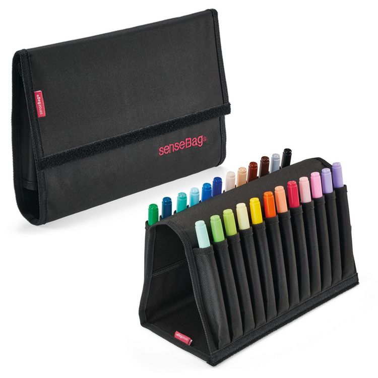 Produktbild: transotype Federmappe senseBag f&uuml;r 24 Marker schwarz