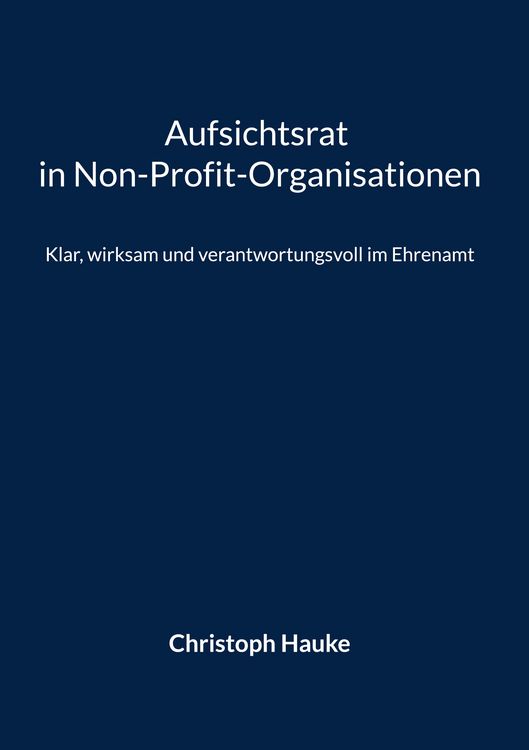 Produktbild: Aufsichtsrat in Non-Profit-Organisationen