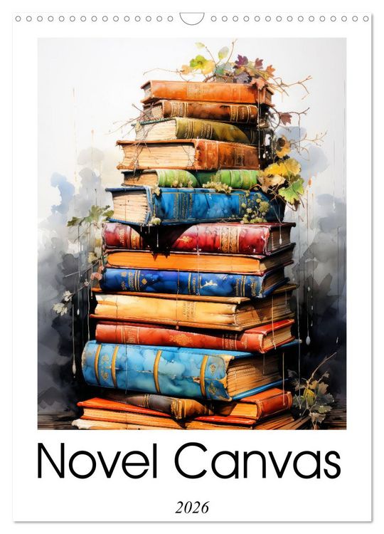Produktbild: Novel Canvas (Wall Calendar 2026 DIN A3 portrait), CALVENDO 12 Month Wall Calendar