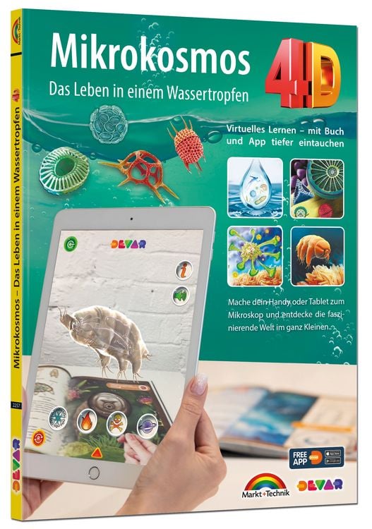 Produktbild: Mikrokosmos 4D - Bakterien - Natur - Das Leben in einem Wassertropfen mit APP entdecke die Welt im ganz Kleinen