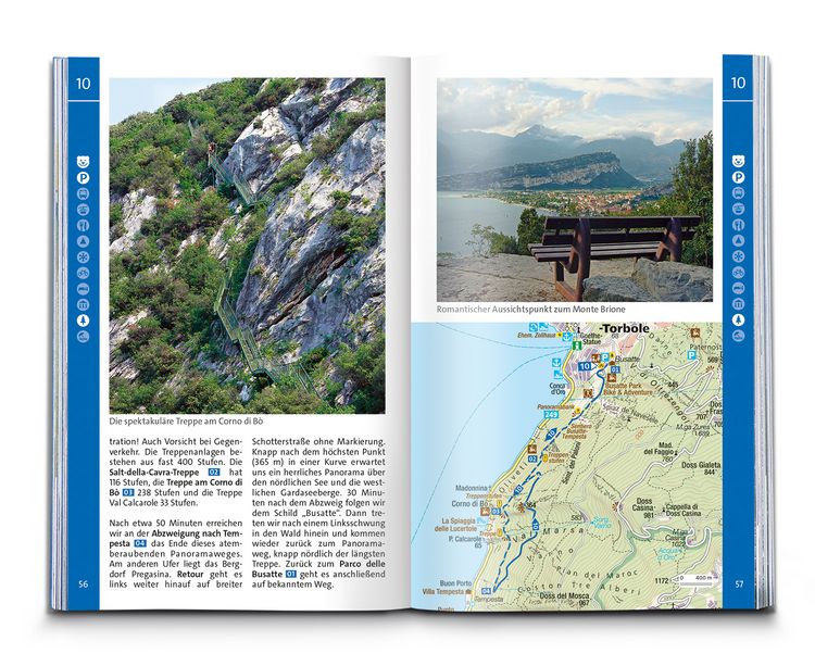 Produktbild: KOMPASS Wanderf&uuml;hrer Gardasee, 70 Touren mit Extra-Tourenkarte