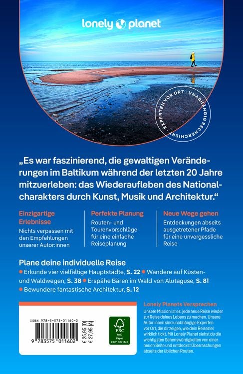 LONELY PLANET Reiseführer Estland, Lettland & Litauen