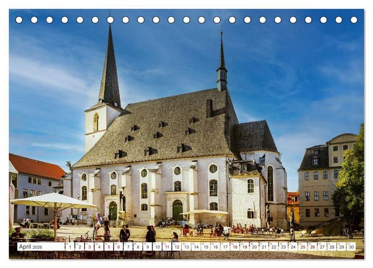Produktbild: Kulturstadt Weimar - Stadt der Klassiker (Tischkalender 2026 DIN A5 quer), CALVENDO Monatskalender