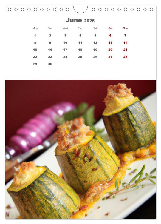 Produktbild: Culinary Creations (Wall Calendar 2026 DIN A4 portrait), CALVENDO 12 Month Wall Calendar