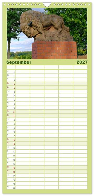 Produktbild: Familienplaner 2027 - Hofgeismar - Dornr&ouml;schenstadt und Fachwerkh&auml;user mit 5 Spalten (Wandkalender, 21 x 45 cm) CALVENDO