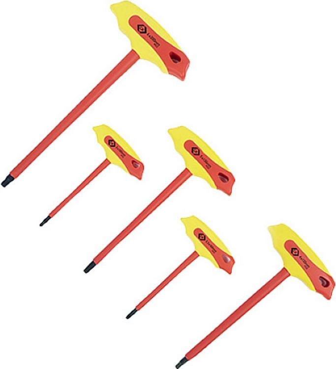 Produktbild: C.K T4422 SET VDE Sechskantschl&uuml;ssel-Set Schl&uuml;sselweite (metrisch): 3 mm, 3.5 mm, 4 mm, 5 mm, 6 mm