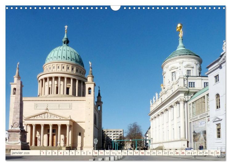 Produktbild: Potsdam - Visite de la magnifique cit&eacute; au sud-ouest de Berlin (Calendrier mural 2026 DIN A3 vertical), CALVENDO calendrier mensuel
