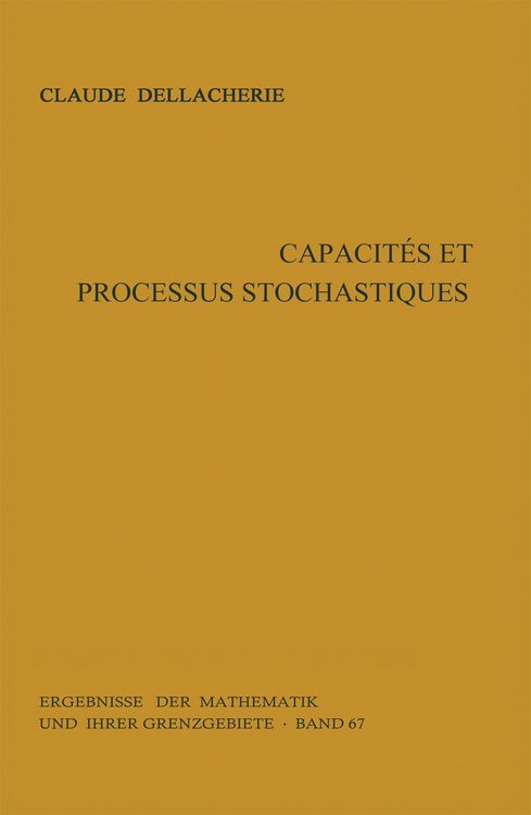 Produktbild: Capacit&eacute;s et processus stochastiques
