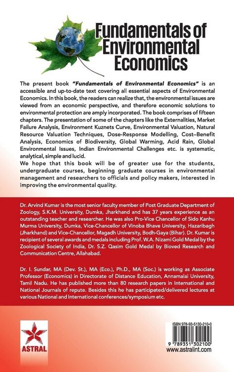 Produktbild: Fundamentals of Environmental Economics