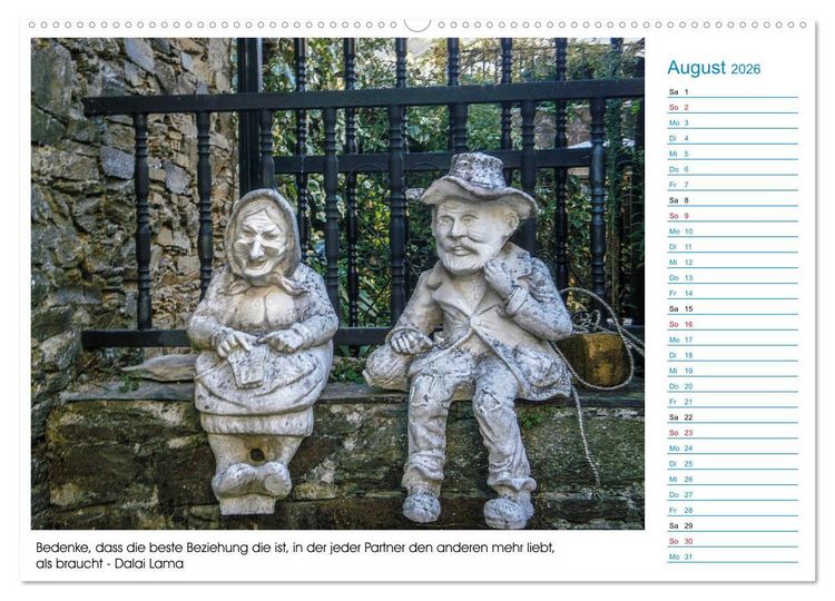 Produktbild: Mein Weg nach Santiago de Compostela mit Zitaten (Wandkalender 2026 DIN A2 quer), CALVENDO Monatskalender