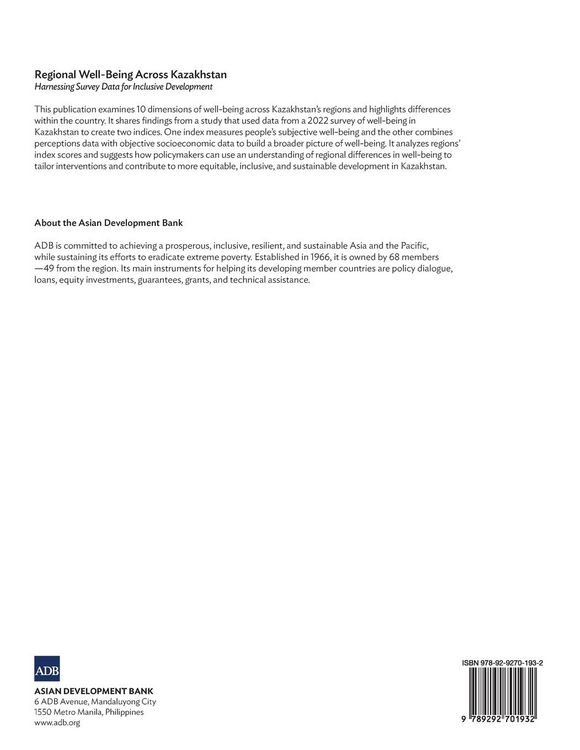 Produktbild: Regional Well-Being Across Kazakhstan