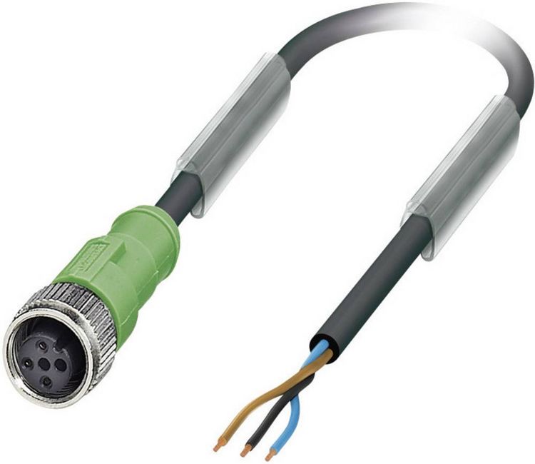Produktbild: Phoenix Contact 1683510 Sensor-/Aktor-Steckverbinder, konfektioniert M12 Buchse, gerade 5.00 m Polzahl Sensoren: 3 1 St.